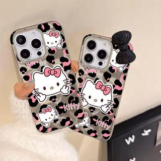 Da Báo In Hình Hello Kitty 3D Nơ Ngọc Dành Cho Redmi Note 14 13 Pro Plus 14 13 Pro 12 Xiaomi Redmi 13X 14C 13C 13 5G 12 4G Vỏ Điện Thoại Laser Hoạt Hình Hợp Thời Trang