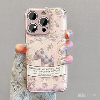 Retro Pony Thích Hợp Cho iPhone 17 Vỏ Điện Thoại ins Style 16 Phong Cách Mới 15promax Dây Da 14 Bao Gồm Tất Cả Đệm Không Khí