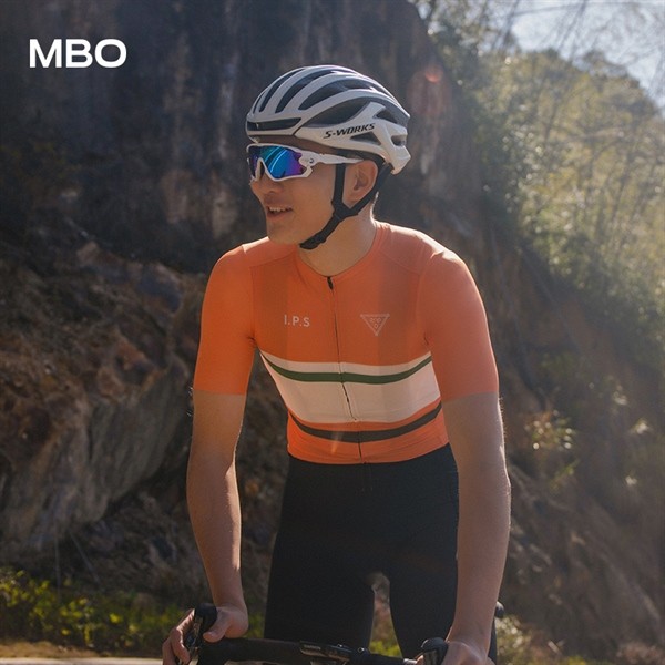 SS065A - Áo Đạp Xe MBO Nam Tangerine