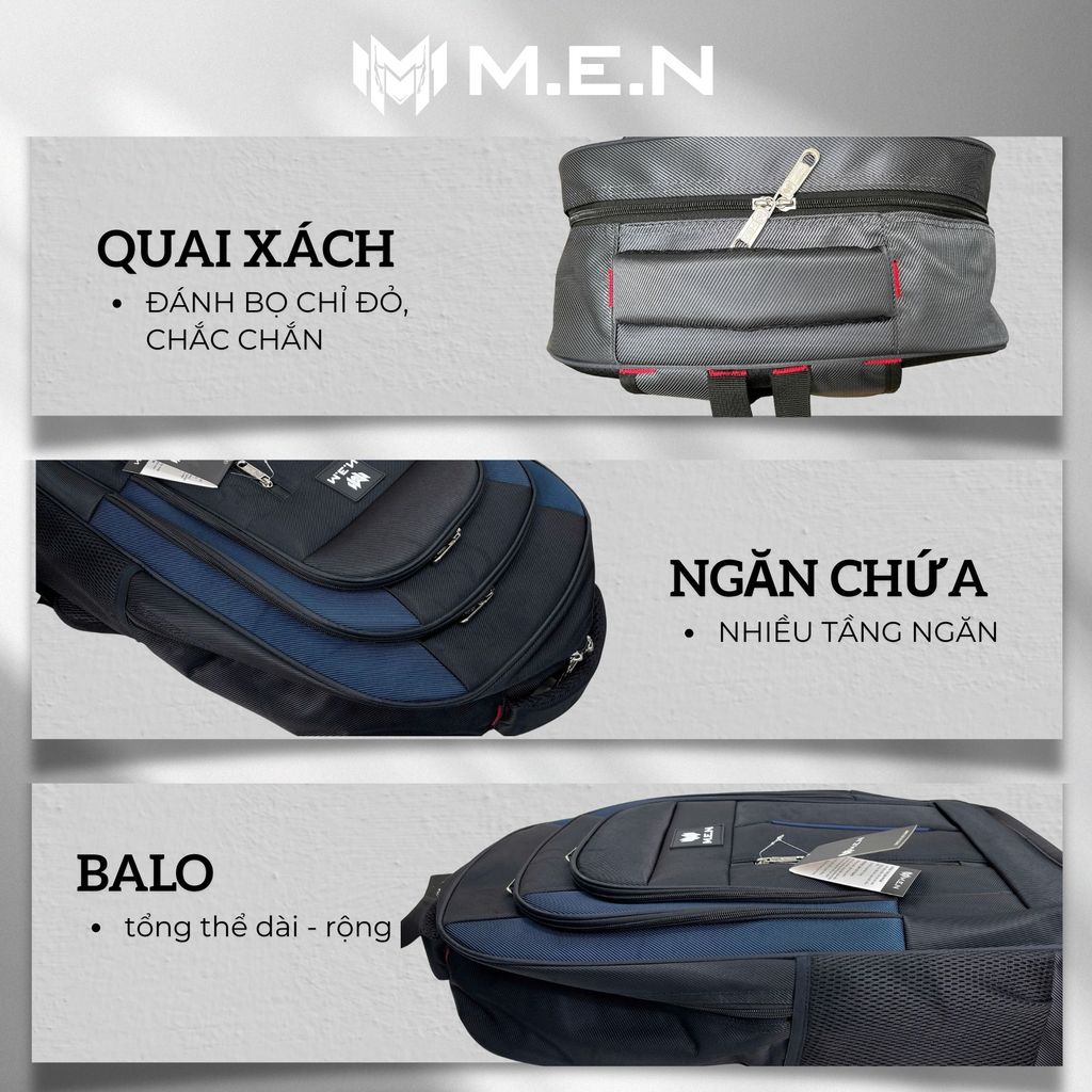 Balo công sở unisex nhỏ-trung-đại M.E.N STAND nhiều màu sắc M.Đ [HÀNG MỚI VỀ]