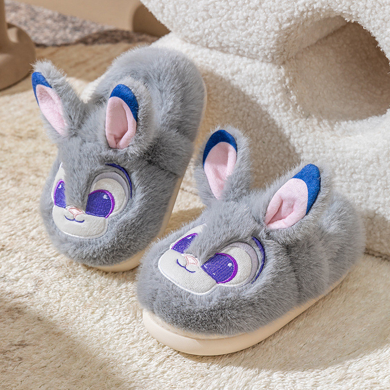 SY3 Zootopia Judy Hopps Dép Cotton Nick Wilde Nhà Chống Trơn Trượt Ấm Cặp Đôi Dép YS3