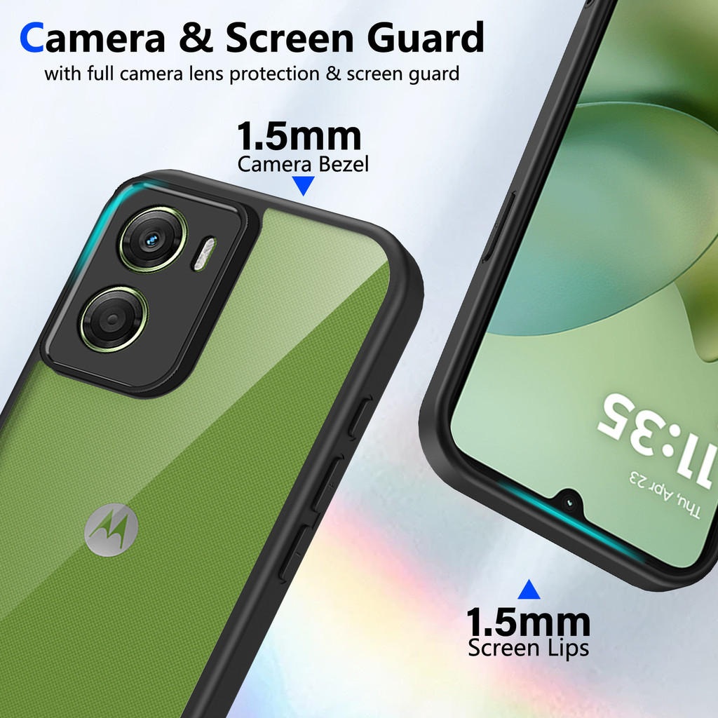 Ốp lưng Motorola Moto G06 Vỏ 6,88 inch Model XT2535-1, XT2535-2, XT2535-3, XT2535-14 Vỏ trong suốt mờ thời trang cho Moto G06 Vỏ điện thoại