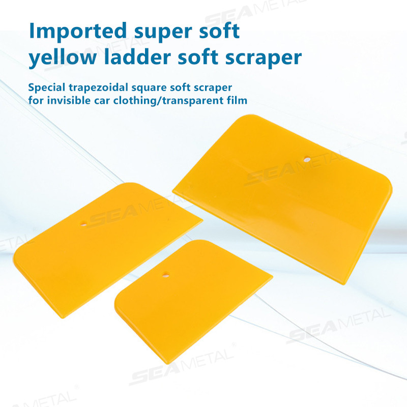 SEAMETAL 3 Cái Máy rải rác thân xe 4 / 5 / 6 Inch Dụng cụ cạo mềm có thể tái sử dụng để áp dụng chất độn Putties Caulks Phim và Sơn