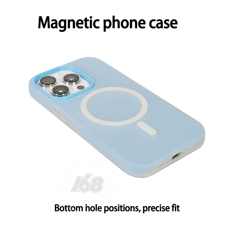 Ốp điện thoại OPPO A6 A5 A3 Pro 5G OPPO A5i A3X A3 Màu kẹo từ tính Matte Hard Diy Cards Vỏ điện thoại chống sốc 2 trong 1 Cảm giác da mờ Vỏ chống vân tay đơn giản