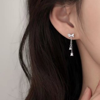 Bông tai bạc S925 Trang sức thời trang đơn giản Quà tặng nữ