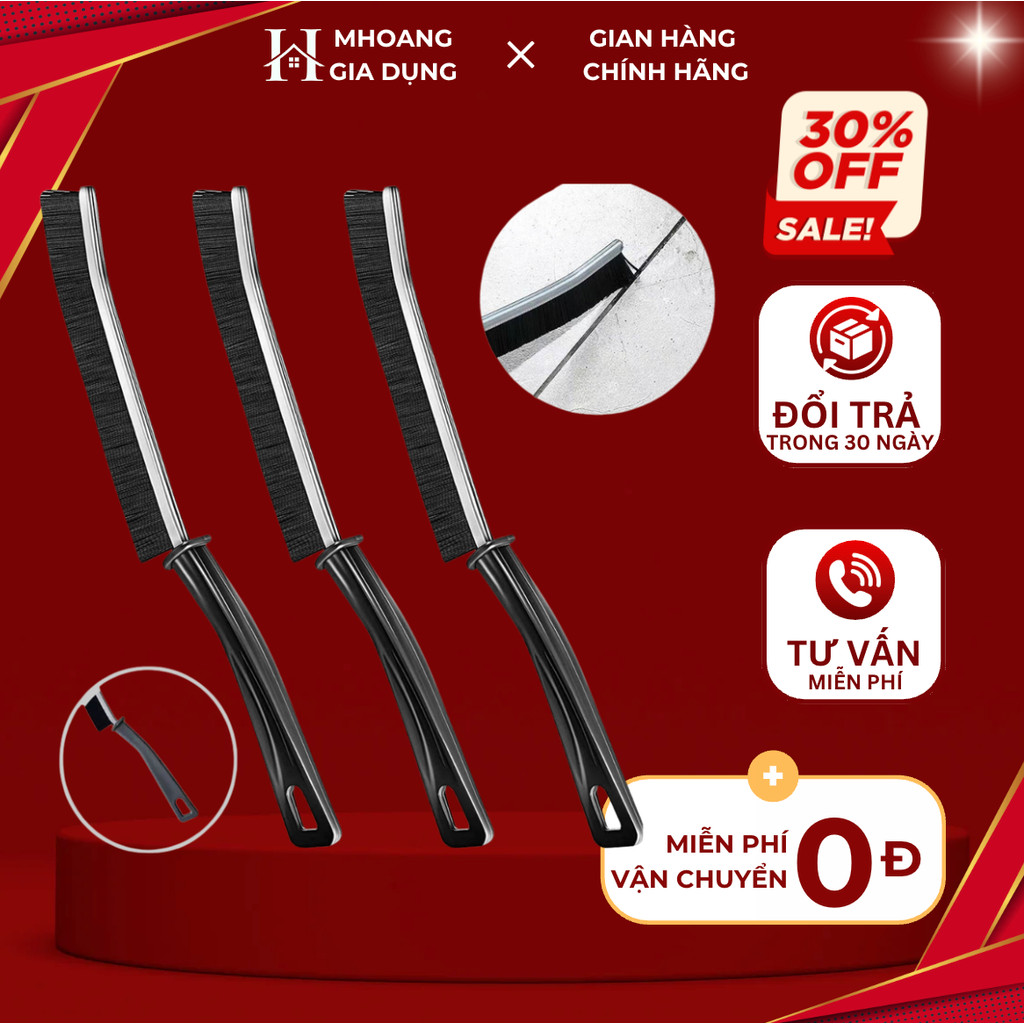 Bàn Chải Vệ Sinh Khe Hở Góc Chết , Cọ Vệ Sinh Khe Cửa Nhà Bếp Đa Năng Tiện Dụng Cán Cầm Chắc Chắn