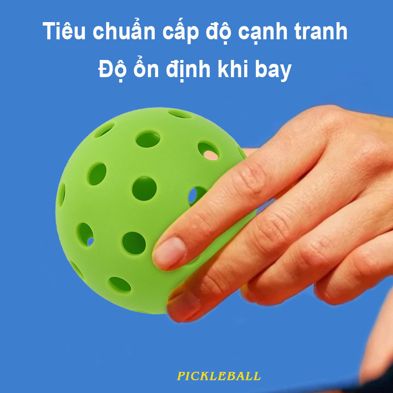 Bóng Pickleball 40 Lỗ Tiêu Chuẩn 74mm - Chất Liệu PE Đàn Hồi Cao, Phù Hợp Tập Luyện & Thi Đấu, Độ Nảy Hoàn Hảo