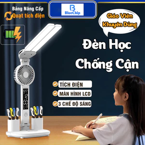 đèn học để bàn Đèn Học Để Bàn Chống Cận Cao Cấp Với 4 đèn，đèn học，đèn học chống cận，Đèn LED Để Bàn Đa Năng