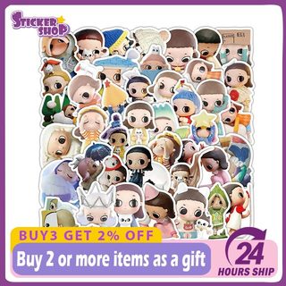 52 Chiếc Nyota Búp Bê Kawaii Dán DIY Ván Trượt Tủ Lạnh Laptop Chống Thấm Nước Hoạt Hình Kid Đồ Chơi Miếng Dán
