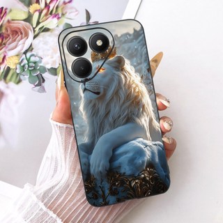 Dành Cho Tecno Pova 7 4G LJ6 Ốp Lưng Thời Trang Thoáng Mát Rồng Sư Tử Hổ Hoạt Hình Silicon Mềm Màu Đen Cho Tecno Pova 7 5G LJ7 Pova7 Vỏ