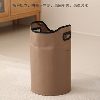 Xô tắm/ngâm chân gập gọn, chậu trên đầu gối cao, cách nhiệt di động ❈ ❈ ❈ ❈ Fa106