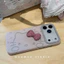 Ốp Lưng Iphone Làm Dày IMD Cứng Iphone 17 Pro Max Hàn Quốc Girly Hello Kitty 3D Nơ Lấp Lánh Camera Bảo Vệ Cho IPhone 17 16 15 14 13 Pro Max
