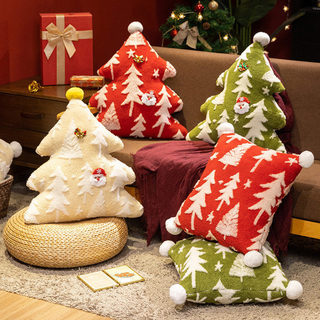 ✅ Trong kho ✅ Bông tuyết kẹo thêu Phong cách mới đồ trang trí giáng sinh Gối giáng sinh Gối Sofa ✷Gối Giáng Sinh Bay Cửa Sổ Đệm Trang Trí Sofa Sang Trọng Ngủ Cho Nữ♀