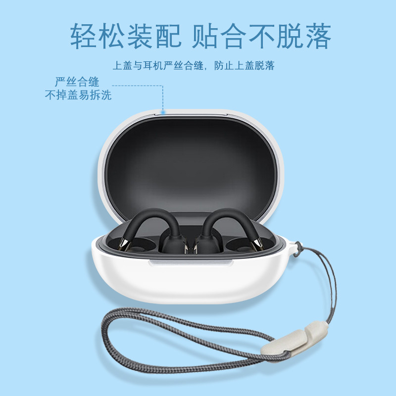 Cho SoundPEATS Clip 1 Ốp Lưng Silicon Bảo Vệ Tay Mềm Chống Sốc Tai Nghe Vỏ Bảo Vệ Vỏ Tai Nghe Có Nhẫn