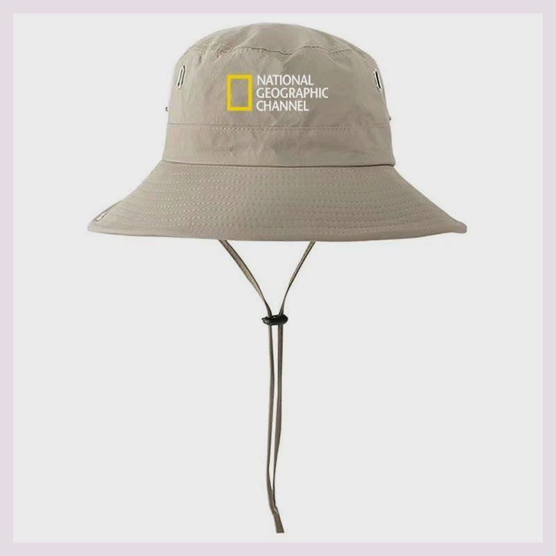 In Hình National Geographic Channel Cap Sunblock Mũ Người Cá Cho Người Phụ Nữ Đi Bộ Đường Dài Ngoài Trời Leo Núi Rừng Nhanh Khô Phụ Kiện