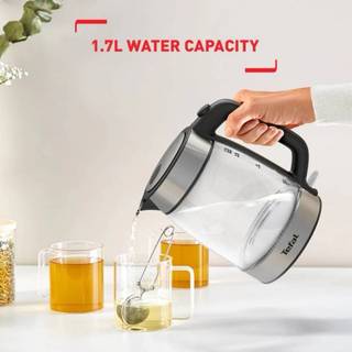 Bình đun siêu tốc Tefal KI605830 - 1.7L, Thủy tinh, 2200W | Bảo hành 24 tháng