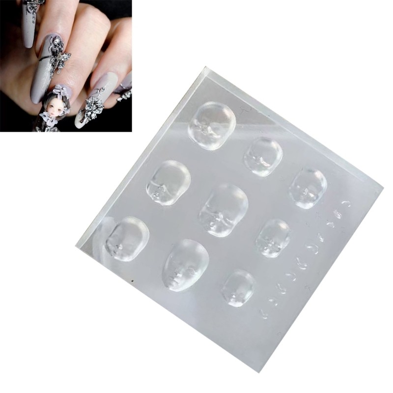 Khuôn Silicon Móng Tay Nghệ Thuật Thời Trang, Đầu Búp Bê, Dụng Cụ Làm Đồ Trang Sức