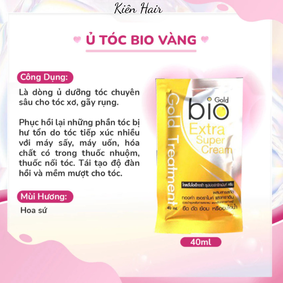 Ủ tóc Biotin Ziemlich, ủ Bio Gold siêu mềm mượt, phục hồi Collagen tóc | Trunghair