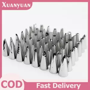 XUAN 56 Chiếc Bánh Vòi Phun Trang Trí Bánh Đầu Bộ Kem Rắc Bánh DIY Mô Hình Dụng Cụ VN