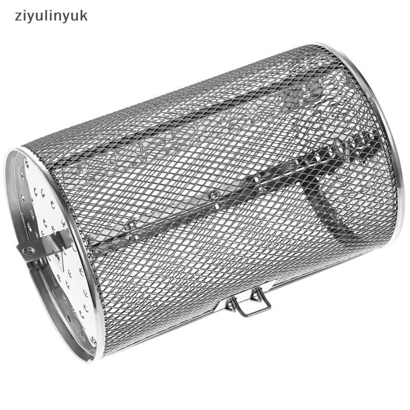 Ziyulinyuk Thép Không Gỉ Nướng Rotisserie Lò Nướng Cho Nhà Bếp Chiên Giỏ Cà Phê Đậu Nướng Lồng Trống Giá Nồi Chiên Không Khí Phụ Kiện Đa Năng EN