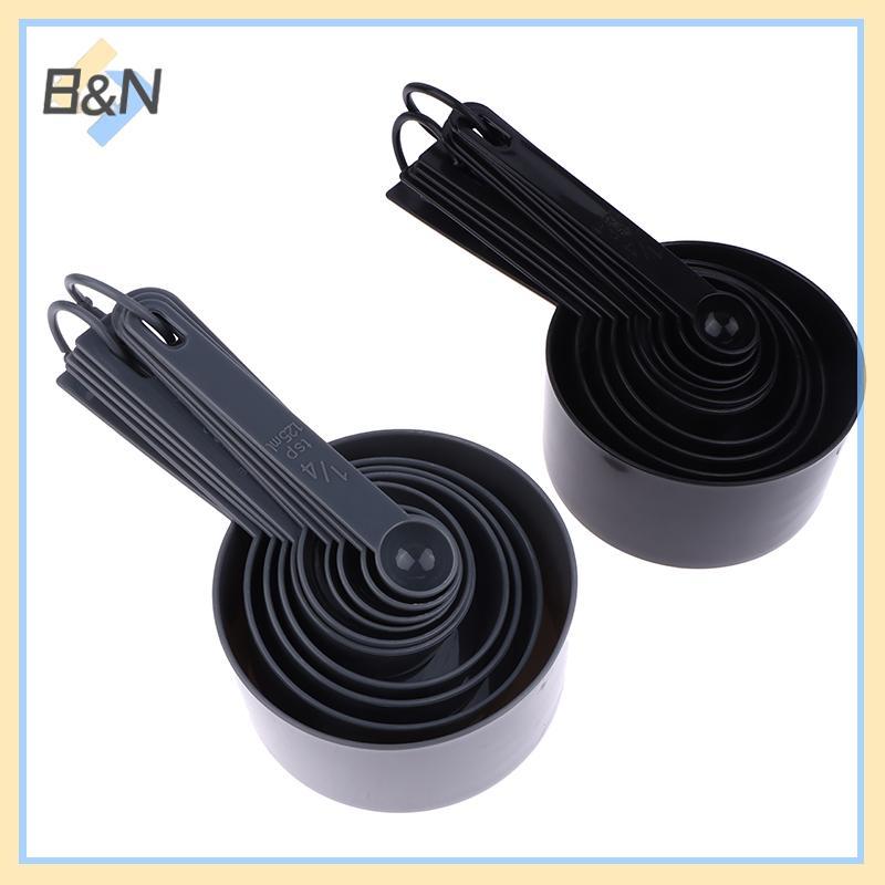 B & N 10 Cái / bộ Dụng Cụ Đo Nhựa Thìa Đo Có Thể Xếp Chồng Muỗng Muỗng Đường Muỗng Bánh Nướng Bột Cốc Đo.