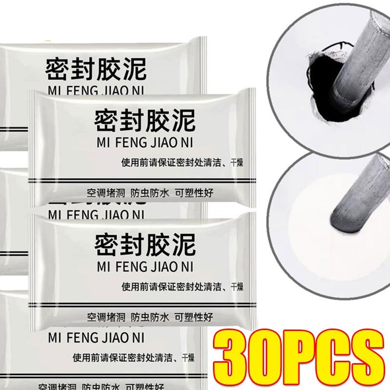 5 / 10 / 20 / 30 Cái Bùn bịt kín chống thấm nước / Keo dán lỗ tường Đất sét niêm phong / Sửa chữa linh hoạt Keo xi măng