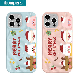 Ibumpers Ốp Điện Thoại Dễ Thương Giáng Sinh Vui Vẻ Họa Tiết Hoạt Hình Silicon Mềm Cao Cấp Vỏ Chống Sốc Cho iPhone 11 12 13 14 15 16 17 Pro Max IP 7 8 Plus Iphon X XS XR Xs max