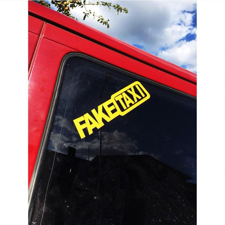 FAKE TAXI FAKE TAXI Drift Logo Ngộ nghĩnh Xe Dán FAKETAXI Phản Quang Xe Dán D87 CMCF
