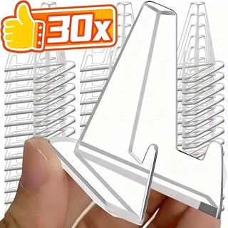 10 / 20 / 30 Cái Đế Trưng Bày Tam Giác Nhựa - Mini Trong Suốt Thần Tượng Ảnh Thẻ Đựng Đồ Trang Trí DIY
