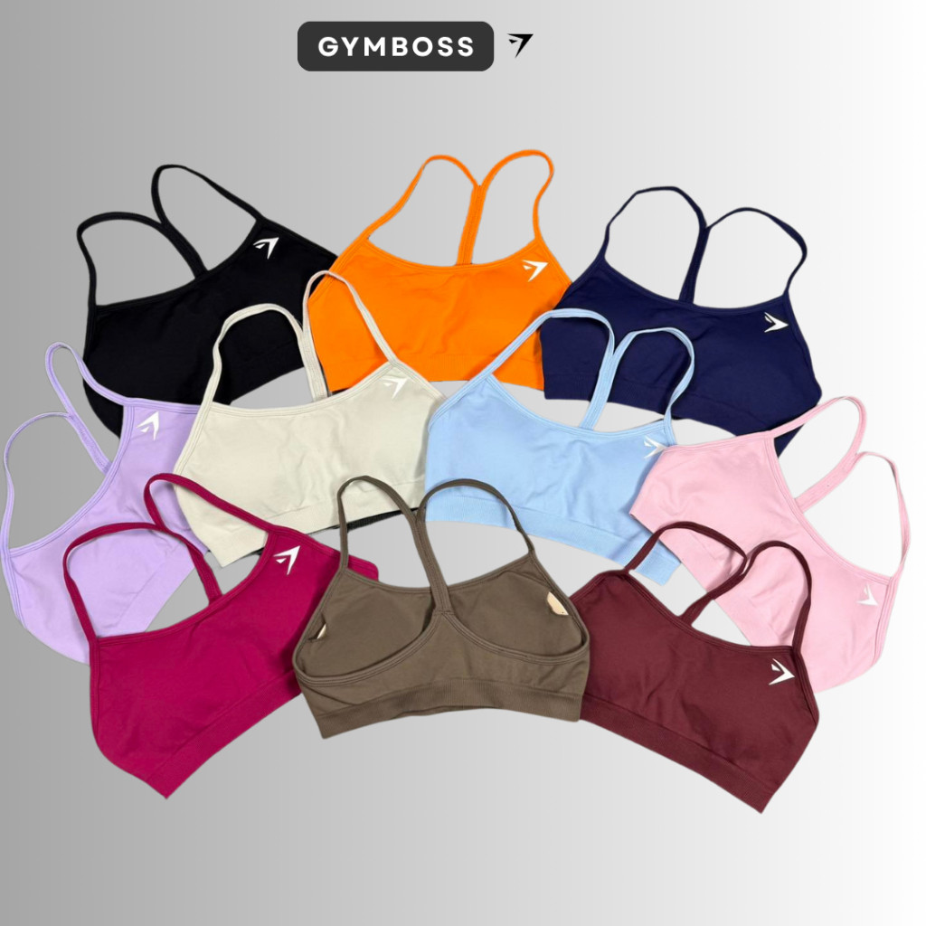 Áo Bza Tập Gym,Yoga Lưng Y Cách Điệu Tôn Form,Chất Dệt Kim 10% Cao Cấp Sẵn Mút Thay Thế Tiện Lợi GB256