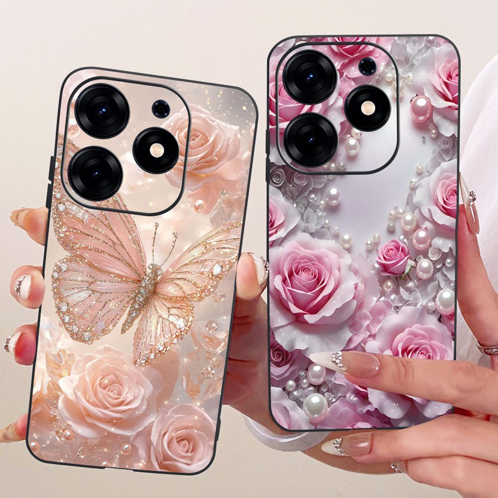 Ốp lưng Tecno Spark 10 Pro Cover KI7 Mèo Dễ Thương Thời Trang Bướm Sơn Vỏ Techno Spark 10 Pro K17