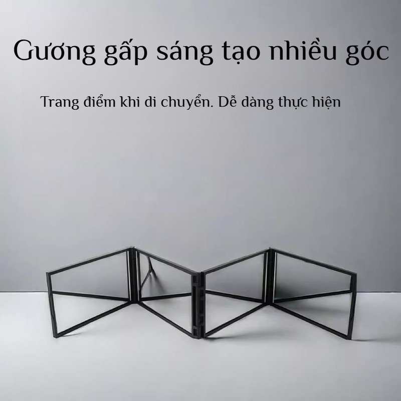 🔥Gương bốn mặt có thể gập lại/gương trang điểm/gương chiếu hậu đa năng/gương chiếu hậu làm tóc