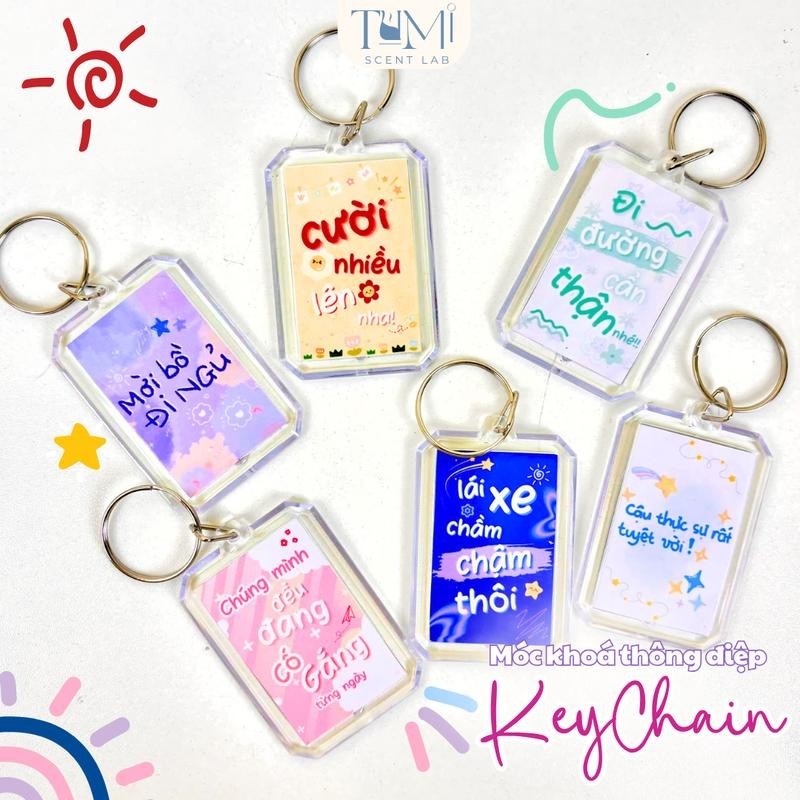 Quà Tặng 20/10, Móc Khoá Thông Điệp, Lời Nhắn Truyền Động Lực, KeyChain ...