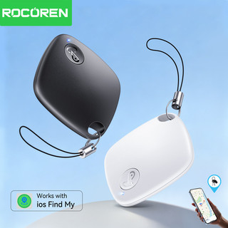 Rocoren Smart Finder Bluetooth GPS Tracker Thiết bị chống mất Tìm thẻ của tôi với báo động Định vị GPS cho iOS iPhone 17 iPad