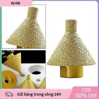 【Hỷ】Mũi khoan tạo lỗ tròn gạch men, Mũi khoan kim cương hình nón mở rộng lỗ, vát cạnh đá hoa cương phi 38/50mm trụ M10 M