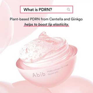 Abib Glazed Jelly Lip Mask, PDRN Collagen Lip Care for Soft & Smooth Lips