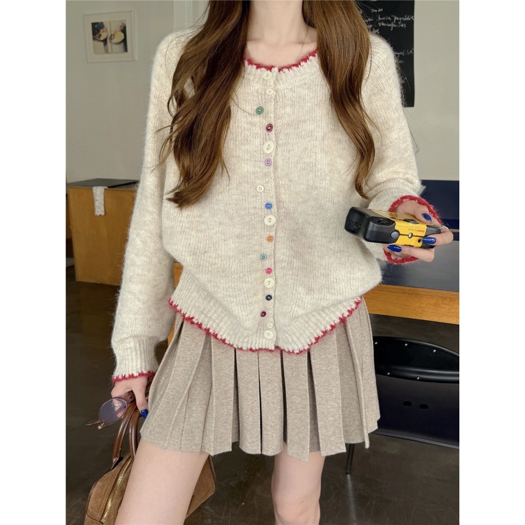 Áo Len Cardigan Dài Tay Cài Nút Nhiều Màu Sắc Cho Nữ, Phong Cách Thu Đông Mới  Dáng Rộng Thời Trang | BigBuy360 - bigbuy360.vn