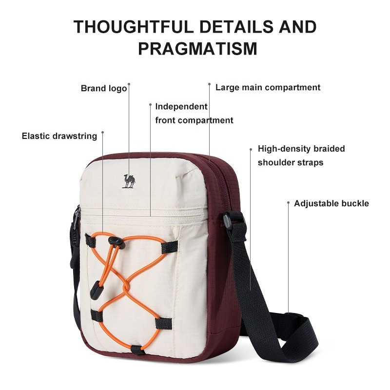 CAMEL CROWN Thể thao ngoài trời thông thường Đi bộ đường dài Túi thắt lưng nhỏ