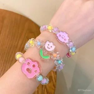 Vòng tay trẻ em Vòng tay trẻ em Công chúa nữ Vòng tay bé gái dễ thương, Vòng tay trang sức sinh viên Vòng tay pha lê