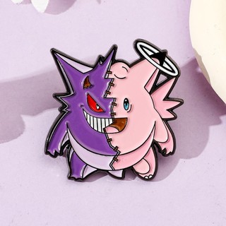 1 Cây Gen Dễ Thương‌‌ Mũm mĩm Cậu Bé Quỷ Nhỏ Thiên Thần Thần Kim Loại Thổ Cẩm Pokemon Hợp Kim Huy Hiệu