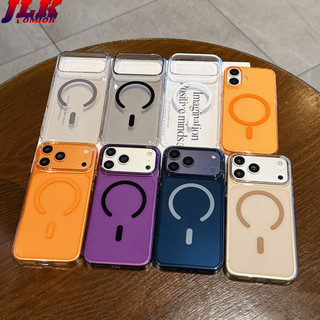 [JLK] Vỏ từ tính Crystal HD cho iPhone 17 Air 17Pro 17 Pro Max Vỏ cứng PC chống sốc trong suốt siêu mỏng mờ