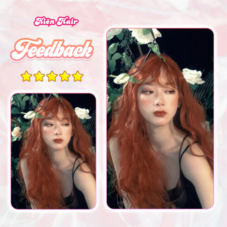 Thuốc nhuộm Tóc Cam Đỏ, tặng kèm oxy trợ dưỡng và bao tay | Trunghair