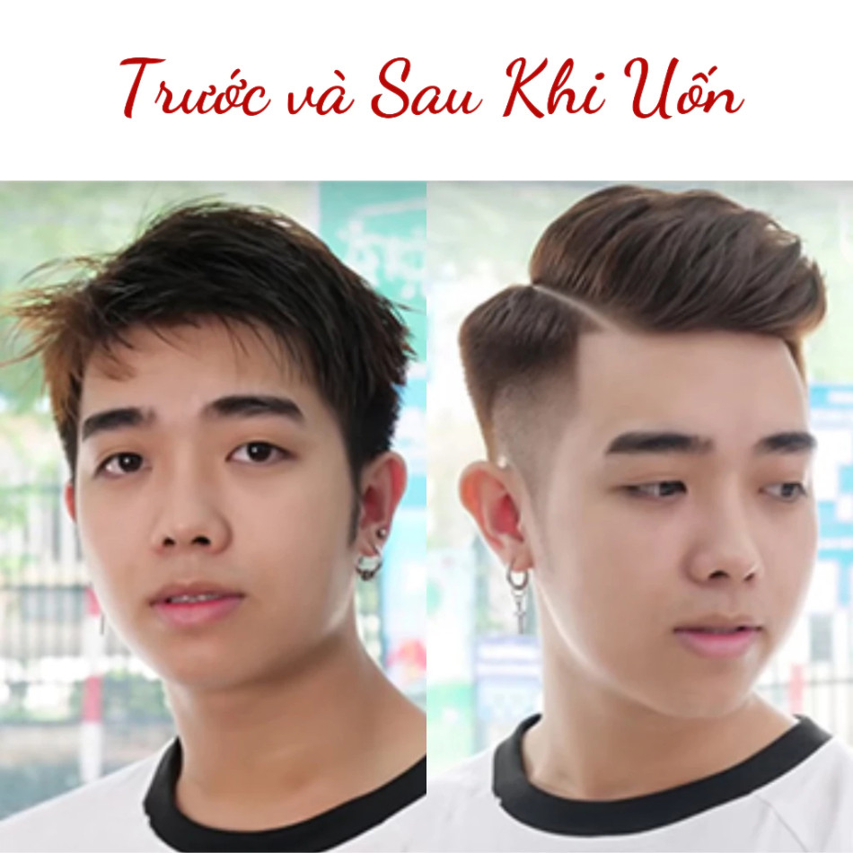 Thuốc uốn tóc tại nhà dành cho cả Nam và Nữ, có kèm dụng cụ và video hướng dẫn uốn | Trunghair