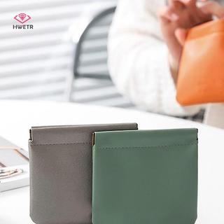 HWETR Son Môi Túi Da Cáp Tổ Chức Túi Niêm Phong Tiền Xu Chìa Khóa Túi Đựng Trang Sức Tai Nghe Túi Bảo Quản Túi Đựng Mỹ Phẩm Túi Mới