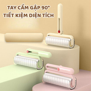 Cây Lăn Bụi Gấp Gọn Cầm Tay Có Nắp ECO, Cây Lăn Bụi Quần Áo, Sofa, Giường, Lông Thú Cưng Tiện Lợi