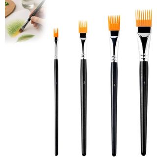 4 Chiếc Nghệ Thuật Ngũ Cốc Bàn Chải Lược Bộ Nghệ Sĩ Chuyên Nghiệp Acrylic Cọ Sơn Lược Bộ Nylon Nhỏ Lông Tranh Bàn Chải Cho Acrylic Dầu Và Màu Nước Lý Tưởng Cho Nghệ Sĩ Người Bắt Đầu