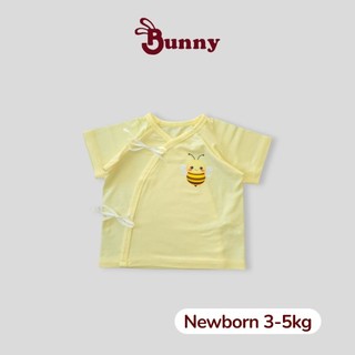 Áo cột dây newborn ngắn tay Bunny chất thun modal mềm mịn cho bé 3-5kg