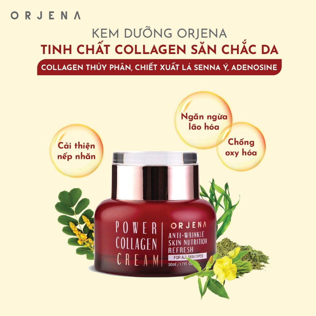 Kem Dưỡng Săn Chắc Da ORJENA Tinh Chất Collagen Cấp Ẩm, Trẻ hóa da Cho Da 50ml