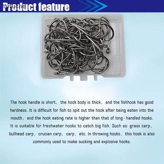 Móc câu cá Tutu hộp thép carbon cao cấp, phù hợp câu cá nước ngọt