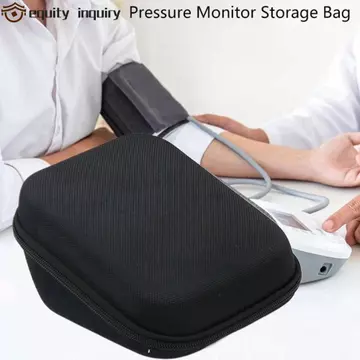 Túi bảo vệ máy đo huyết áp YÊU CẦU, Hộp đựng máy đo huyết áp chống sốc tam giác, có tay cầm Thiết kế lưới di động Túi đựng du lịch